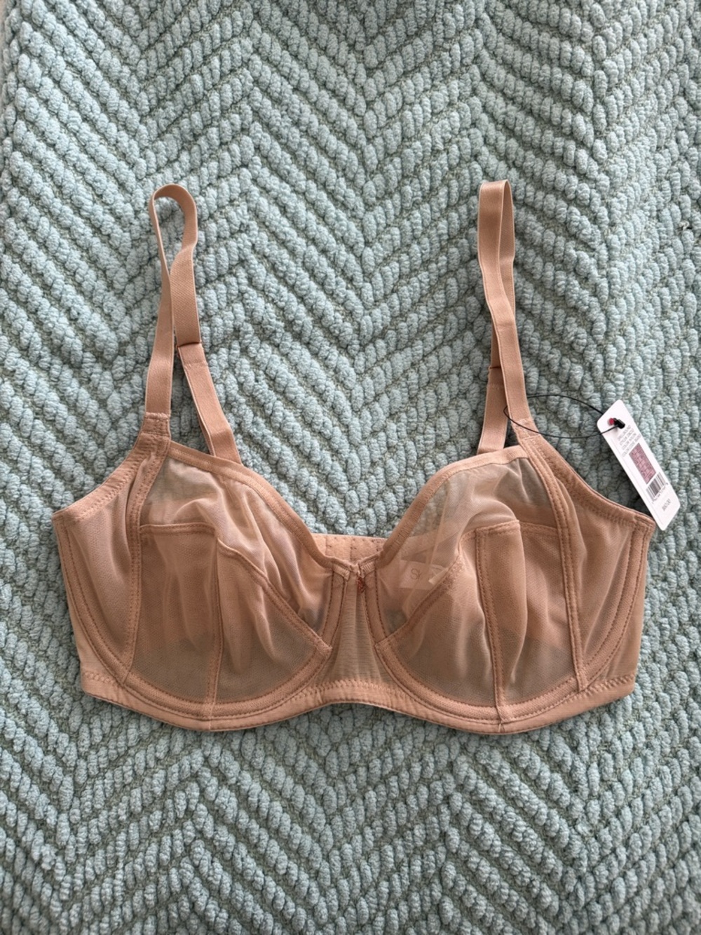 Skarlett Blue Sheer Underwire Bra in Nude Pink